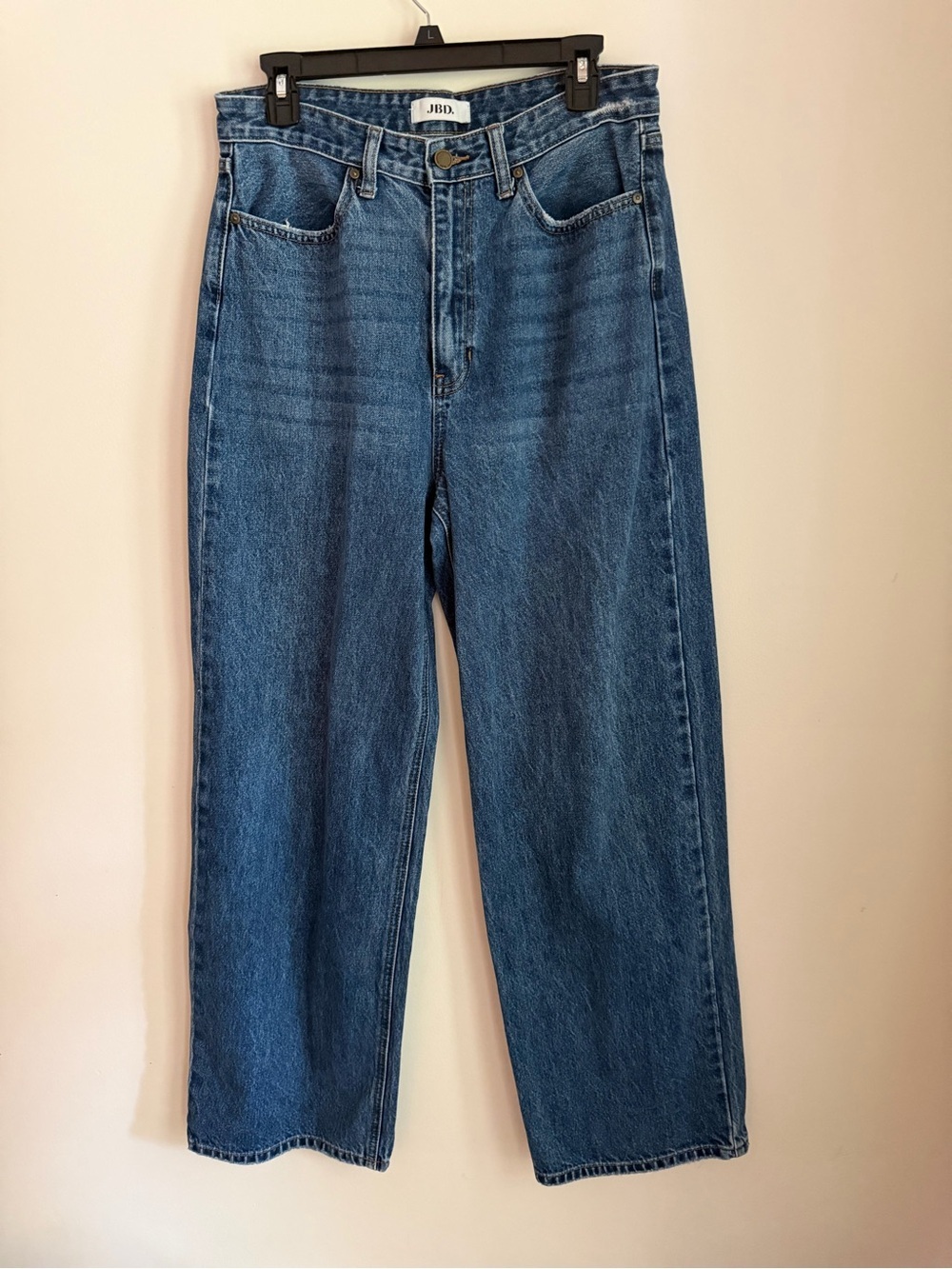 JBD Just Black Denim High Rise Wide Leg Jeans Size 30 Medium Wash